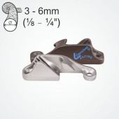 Clamcleat CL217 Mk1 Side Entry Starboard Cleats for 3–6 mm Rope