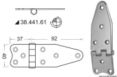 Osculati 38.441.61 - Hinges 2 mm Thickness