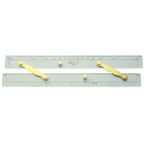 Linex Parallel Navigation Ruler 380mm Bronze
