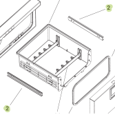 Isotherm SGD00047AA – Slide Kit (2 Pcs, Right & Left) for DR16 Drawer Refrigerator