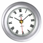 Plastimo 38206 - 4" matt chrome clock refined bezel