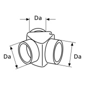 Webasto 1319416A - Distributor Y-Piece 55/55/55