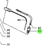 Bukh 532V1314 - Leading-In Pipe for DV24RME, DV29RME, DV32, DV36, and DV48 Engines