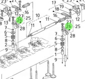 Nanni Diesel 970311023 - Valve Train Screw for Marine Diesel Engines