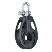 Harken 3231 - 75mm Black Magic 1-Sheave Aluminum Block Swivel