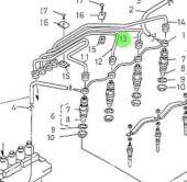 Nanni Diesel 970310916 - Fuel Injection Line for 4.330TDI and 4.340TDI Engines