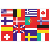 Sixteen Nations Boat Flag – 1000x1500 mm