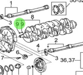 Nanni Diesel 970312111 - Crankshaft Key for T4 and T6 Series Engines
