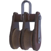 Barton T06231 – Tuphblox Double Swivel Block with Becket 64mm, Plain Bearing, 2x Ø64mm Sheaves, Max Rope 16mm