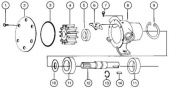 Jabsco 90119-0001 - Service Kit for 1673-2001 and 1673-9001 Pumps