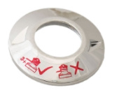 Lewmar 48000445 - Chrome Top Cap and O-Ring for Ocean Winches 58ST-77ST