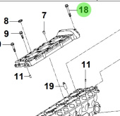 Bukh 22127-3A000 - Camshaft Cap Bolt for S270J Cylinder Head