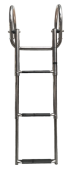 Allpa Stainless Steel Telescopic Bathing Ladder 'Prince' For Transform Platform; 2+1 Oval Steps