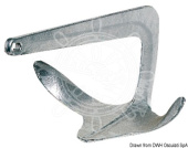 Osculati Trefoil® Hot-Galvanized Cast Steel Bruce Anchor
