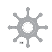 Johnson Pump 09-1028B-9 - Nitrile Impeller Kit for F7 Pumps