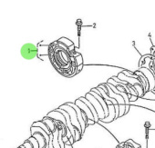 Nanni Diesel 970310426 - Main Bearing Case Assembly for 5.250TDI Engines