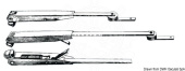 Osculati 19.152.16 - Stainless Steel Adjustable Telescopic Wiper Arm 455/615 mm