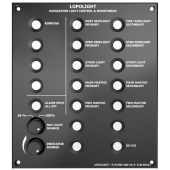 Lopolight 500-110-14-2 - Control Panel, 14 Buttons, 2 Dimmers