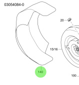 Steyr 2203749-0 - Heat Protecting Turbocharger for MO174V40 and MO144V38 Engines