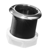 Nuova Rade 196999 - Nylon Thru-Hull Threaded with Standard Flange 1½", Stainless Steel Flange, L=63mm