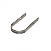 Viadana Stainless Steel 4-Hole Mast & Boom U-Strap for Ø40-50 mm, Length 80 mm