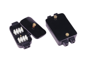 Allpa Watertight Connection Box Of Bakelite, 2x8 Connections, 140x102x54mm