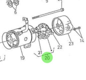 Nanni Diesel 970310988 - Starter Motor Brush for 4.330TDI and 4.340TDI Engines