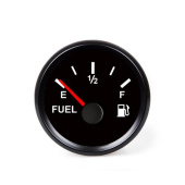 Hollex Fuel Gauge 9-32V Black 0-190Ohm