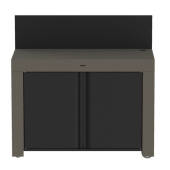 Eno PMAP12070 - Mobile Furniture Felix Gray Metal