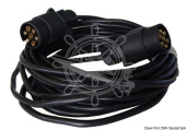 Osculati 02.024.07 - Extension Cable For Trailer 2 Plugs/7 Poles 10 m