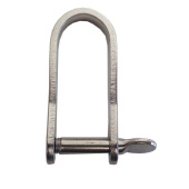 Blue Wave Stainless Steel Flat Long Shackles with Certified Breaking Load