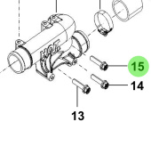 Bukh 11404-10556K - Flange Bolt for R210J Air Filter and Alternator