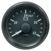 VDO A2C3832780030 - SingleViu 0247 Voltmeter 16-32V Black 52mm white