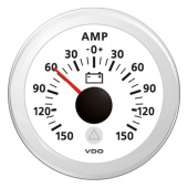 VDO A2C59512331 - Ammeter -150 / +150A White ViewLine 52 mm