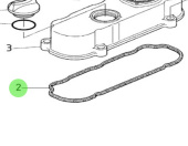 Nanni Diesel 970313220 - Cylinder Head Cover Gasket for N3.21 Engines