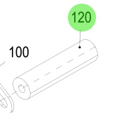 Steyr 2181129-0 - Distance Pipe for Steyr SE-Series Engines
