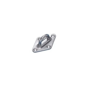 WASI M8223-4-A - A4-AISI316 Pad Eyes, Diamond Base, Casted, Polished Type a 80x50mm (10 pcs)
