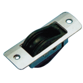 Allpa Stainless Steel Thru-Deck Single Block, Ø28, SWL=400kg