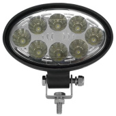Allpa LED Deck- & Floodlight Lamp, 8-30v, LED 8x 3w, Aluminum Housing (Ø108mm), Cool White, IP67