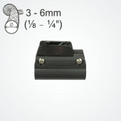 Clamcleat CL243/S5 Nylon Cleat & Clamp Set for 3–6 mm Rope and 20 mm Tubes