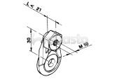 Webasto 62006120A - Aluminium Cam T006/H1 H25