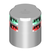 Lopolight 201-014+015-CD - Navigation Light 2NM 360° Red+Green, Silver W/Conn & Alu-Base CD