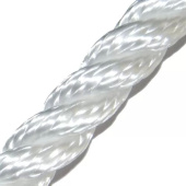 More Marine 064506WI 3-Strands Polyester 6mm White