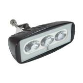 Lumitec 101293 - Floodlight Caprera 16W, 10-30V Stainless Steel Bracket Black