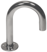 Allpa Stainless Steel Cable Through Deck Lead, H=145mm, B=115mm, Øbase=25mm, Ø Tube=17x20mm