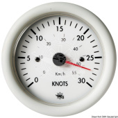 Osculati 27.523.02 - Speedometer 0-30 knots, 24V, White-White