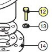 Lewmar B0173 - Hex Hd Screw M8 X 25 A2