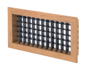 Allpa Teak Air Inlet Grill With Filter, 254x254mm