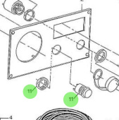 Nanni Diesel 970300967 - Push Button for Instrument Panels