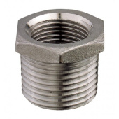 Guidi Stainless Steel Bushing M/F BSPP Pipe Fitting (Male/Female Thread)